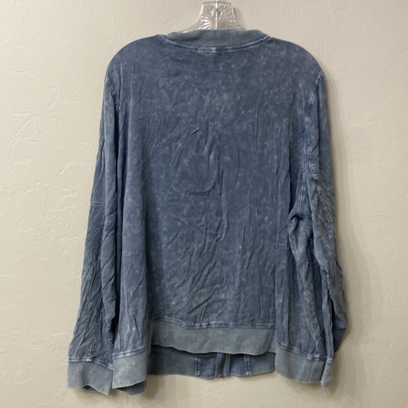 Torrid Blue Bomber Jacket - Picture 6 of 7